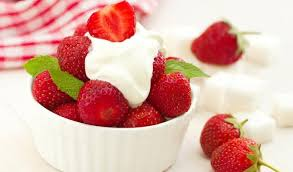Fresas con crema Dulce Tentación