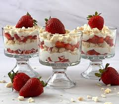 Fresas con crema vegana